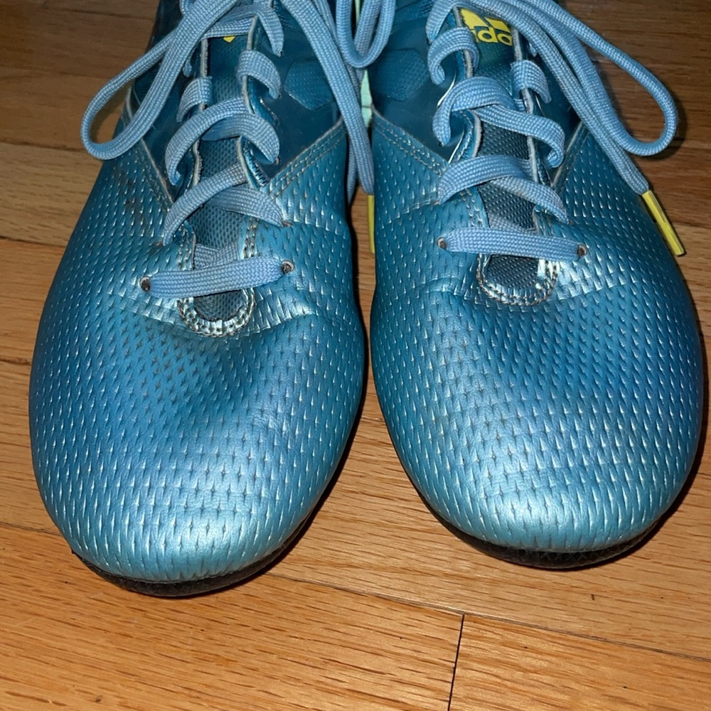 Adidas Blue Athletic Shoes Cleats - Picture 6 of 7